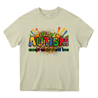 Mossy autism accept understand love Heavy Core Tee - Zillion Design Studio