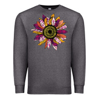Charcoal Heather Sunflower Premium Sweatshirt - Bettercallsaul