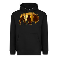 Black Bison Silhouette Cowboy Heavyweight Hoodie - Bettercallsaul