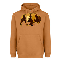 Meerkat Bison Silhouette Cowboy Heavyweight Hoodie - Bettercallsaul