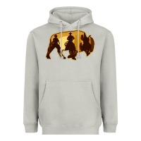 Moon Dust Bison Silhouette Cowboy Heavyweight Hoodie - Bettercallsaul
