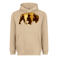 Mushroom Bison Silhouette Cowboy Heavyweight Hoodie - Bettercallsaul