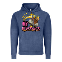 Vintage Denim counting my blessings afro hands Vintage Hoodie - RanaPortraitStore