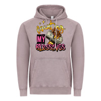 Vintage Zinc counting my blessings afro hands Vintage Hoodie - RanaPortraitStore