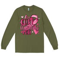 Army Green a cure fighting for Long Sleeve Tee - MaliasSmallBusiness