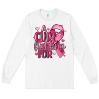 White a cure fighting for Long Sleeve Tee - MaliasSmallBusiness
