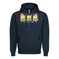 Navy christmas school bus Zipper Hoodie - MaliasSmallBusiness