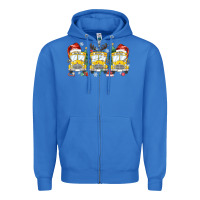 True Royal christmas school bus Zipper Hoodie - MaliasSmallBusiness