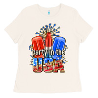 Bone party in the usa popsicles billie wilder Ladies Tee - texasbilliewilder