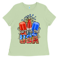 Matcha party in the usa popsicles billie wilder Ladies Tee - texasbilliewilder