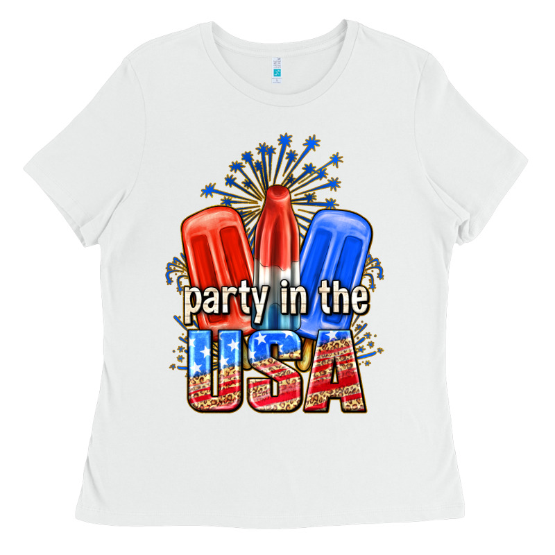 Party In The Usa Popsicles Billie Wilder Ladies Tee by texasbilliewilder | Teevron