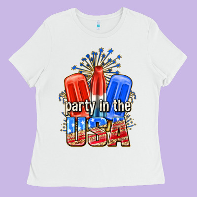 Party In The Usa Popsicles Billie Wilder Ladies Tee Designed By Texasbilliewilder
