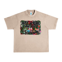 French Oak just a girl who loves christmas Urban Heavy Tee - AdoDesignShop