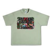 Oil Green just a girl who loves christmas Urban Heavy Tee - AdoDesignShop