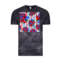 Cloud Black patriotic roses Vintage Tee - BundleAndBundleShop