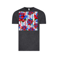 Vintage Black patriotic roses Vintage Tee - BundleAndBundleShop