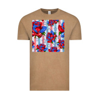Vintage Coffee patriotic roses Vintage Tee - BundleAndBundleShop