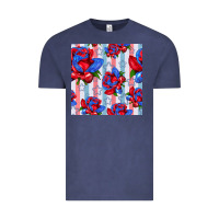 Vintage Denim patriotic roses Vintage Tee - BundleAndBundleShop