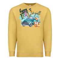 Antique Gold Happy Fall YALL Pumpkin Truck Shirt Premium Sweatshirt - Bettercallsaul