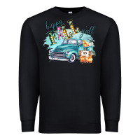 Black Happy Fall YALL Pumpkin Truck Shirt Premium Sweatshirt - Bettercallsaul