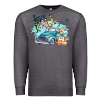 Charcoal Heather Happy Fall YALL Pumpkin Truck Shirt Premium Sweatshirt - Bettercallsaul
