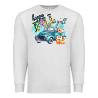 Oatmeal Heather Happy Fall YALL Pumpkin Truck Shirt Premium Sweatshirt - Bettercallsaul