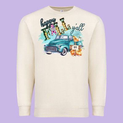 Happy Fall Yall Pumpkin Truck Shirt Premium Sweatshirt Designed By Bettercallsaul