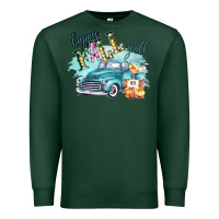 Sports Green Happy Fall YALL Pumpkin Truck Shirt Premium Sweatshirt - Bettercallsaul