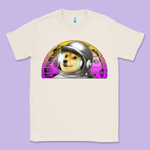 Dogecoin To The Mars Classic Tee Designed By Jasminsmagicworld