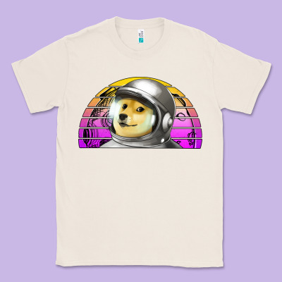 Dogecoin To The Mars Classic Tee Designed By Jasminsmagicworld