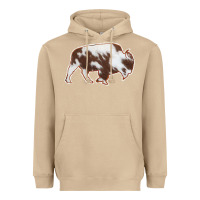 Mushroom Cowhide Bison Silhouette Heavyweight Hoodie - Bettercallsaul