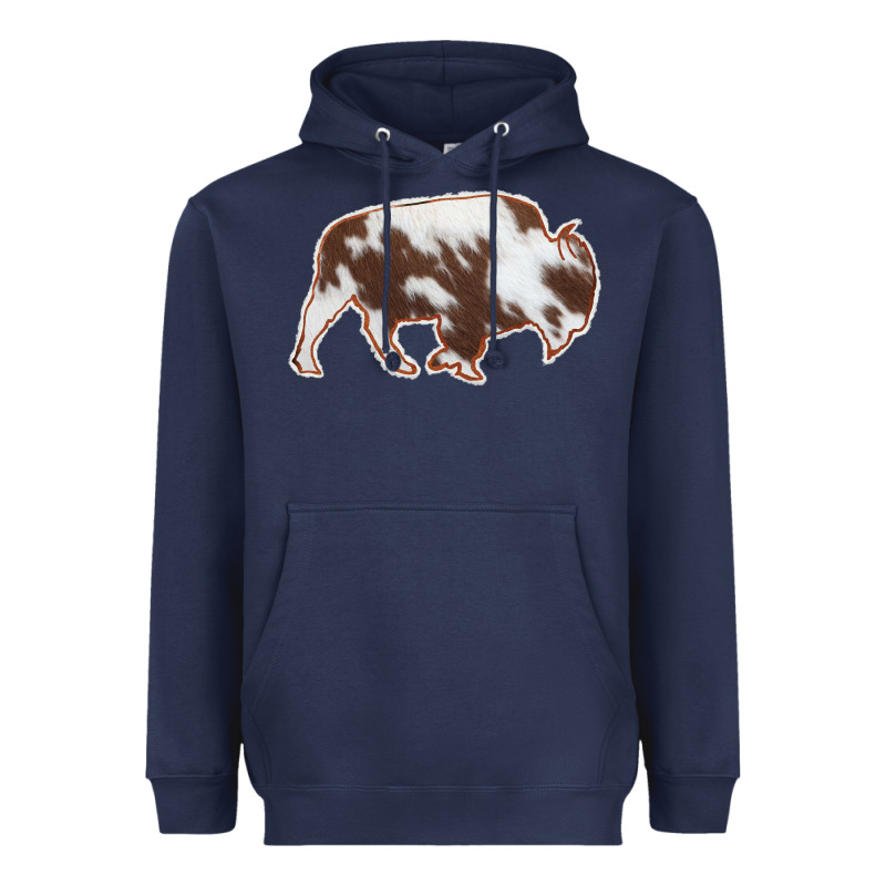 Cowhide Bison Silhouette Heavyweight Hoodie by Bettercallsaul | Teevron