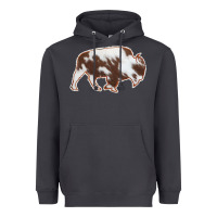 Smoke Cowhide Bison Silhouette Heavyweight Hoodie - Bettercallsaul
