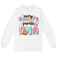 White every bunnys favorite cna Long Sleeve Tee - MaliasSmallBusiness