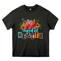 Asphalt mental health Heavy Core Tee - texasbilliewilder