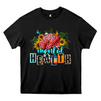 Black mental health Heavy Core Tee - texasbilliewilder