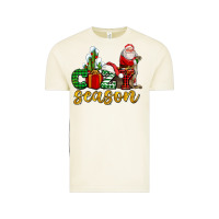 Vintage Arctic cozy season with santa christmas tree cactus and gift Vintage Tee - AdoDesignShop