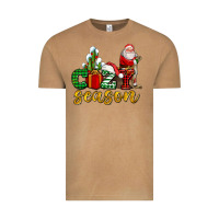 Vintage Camel cozy season with santa christmas tree cactus and gift Vintage Tee - AdoDesignShop