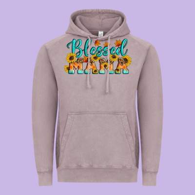 Blessed Mama Vintage Hoodie Designed By Artiststas