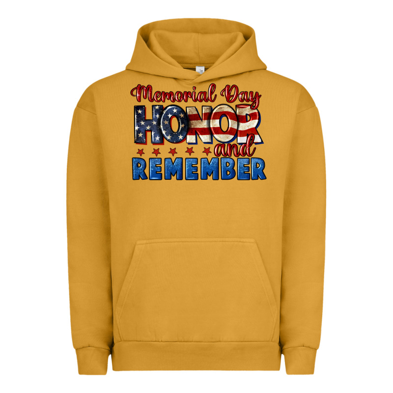 Memorial Day Honor And Remember 4th Of July Urban Hoodie by CowGirlArtShop | Teevron