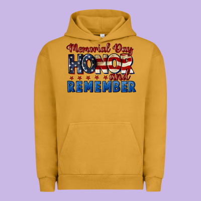 Memorial Day Honor And Remember 4th Of July Urban Hoodie Designed By Cowgirlartshop