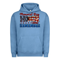 Pigment Pebble Blue Memorial day honor and remember 4th of july Urban Hoodie - CowGirlArtShop