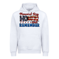White Memorial day honor and remember 4th of july Urban Hoodie - CowGirlArtShop