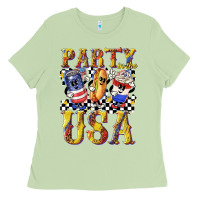 Matcha party in the usa with leopard Ladies Tee - texasbilliewilder