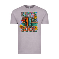 Vintage Zinc hippie soul with caravan and flowers Vintage Tee - Artiststas