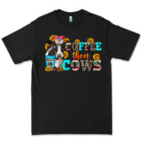 Black coffee then cows Premium Tee - Zillion Design Studio