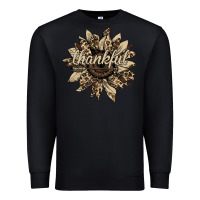 Black Thankful Sunflower Premium Sweatshirt - Bettercallsaul