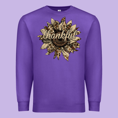 Thankful Sunflower Premium Sweatshirt Designed By Bettercallsaul