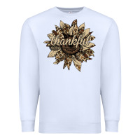 White Thankful Sunflower Premium Sweatshirt - Bettercallsaul