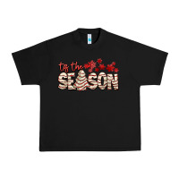 Black tis the season with christmas cake Urban Heavy Tee - AdoDesignShop